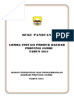 Buku Panduan: Lomba Inovasi Produk Daerah Provinsi Jambi TAHUN 2021