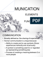 Elements of Human Communication