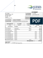 SBB Finance Limited PO Box 942 Port Moresby NCD Statement
