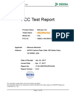 FCC Test Report: Report No 1710110R-RFUSP22V00