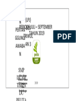 Lapora N Pertan Ggungj Awaba N (LPJ) BOS Triwul AN3 Periode Juli - September TAHUN 2019