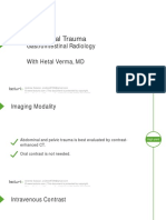 Slides - Abdominal Trauma