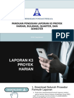 Panduan Mengisi Laporan K3 Proyek - QHSE DEPT