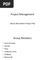 Project Management: Library Renovation Project Plan