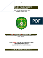 DK Pengawasan Lanjutan Peningkatan Kapasitas Struktur Jalan Amborawang Darat - Argosari