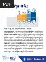 ភស���រកម� ១.០ (Mechanization of Transport) : កម��� ៤.០ - Cambodia 4.0