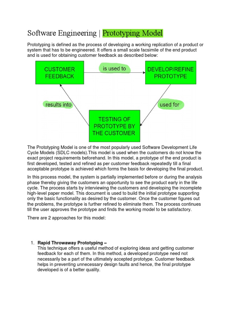 Prototyping Model | PDF | Software Prototyping | Software Development ...