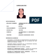 Curriculum Vitae Bethzabe