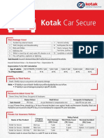 Kotak Car Secure: Own Damage Cover