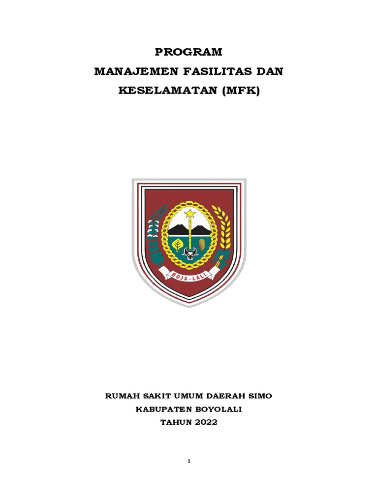 Manajemen Fasilitas RSUD Simo 2022 | PDF | Teknologi & Rekayasa