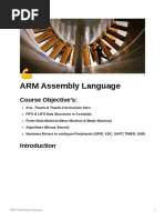 ARM Assembly Language: Course Objective's