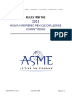 Human Powered Vehicle Challenge Competitions: Rules For The