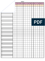 3 Week Attendance Sheet Template