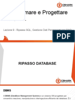 Lezione 9 - Ripasso SQL, Gestione Dati Permanenti con DAO