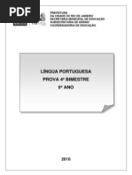 PROVA CAMILA PORTUGUÊS 5ºANO