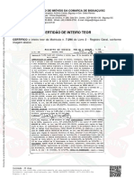 Certidão de Inteiro Teor: o Inteiro Teor Da Matricula N. Do Livro 2 - Registro Geral, Conforme Imagem Abaixo