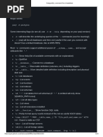 PostgreSQL Command Line Cheatsheet