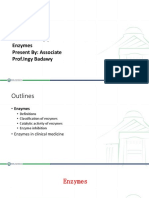 Title: Lecture (9) Enzymes Present By: Associate Prof - Ingy Badawy