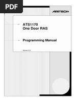 ATS1170 One Door RAS: Programming Manual