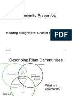 Community Properties: Reading Assignment: Chapter 9 in GSF