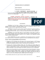 Memorandum of Agreement for Police Internship