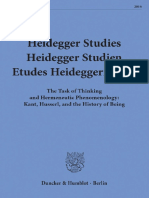 The Task of Thinking and Hermeneutic Phenomenology Kant, Husserl, and The History of Being. by Heidegger, Martin