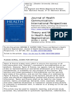 Journal of Health Communication: International Perspectives