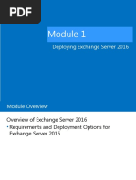 203 Deploying Exchange Server 2016