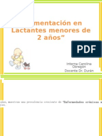 Alimentación en Lactantes Menores de 2 Años