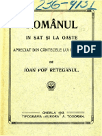 BCUCLUJ_FG_163351_1913 Pop-Reteganul Ion, Românul în sat şi la oaste. Gherla  Tipografia Aurora A. Todoran, 1913. (1)