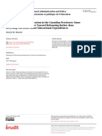 Public Spending On Education in The Canadian Provinces: Some Comments On Ellis' Paper Toward Reframing Rather Than Recycling Old Ideas About Educational Expenditures