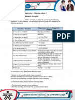 Learning Activity 1 / Learning Activity 1: Following Questions