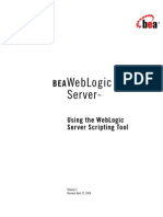 Using The Weblogic Server Scripting Tool