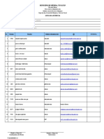 Lista asistencia capacitación Mérida