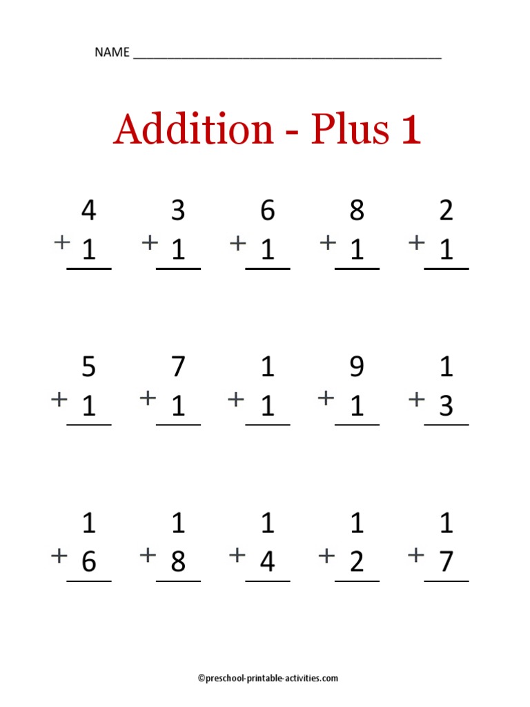Addition - Plus: NAME | PDF | Business