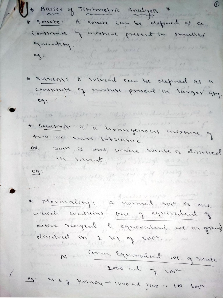 5 Basic Titrimetric Analysis PDF