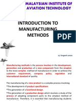 Introduction to Manufacturing Methods