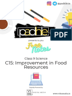 PADHLENOTES 9 SCIENCE CH15-Improvement in Food Resources