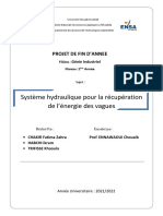 Projet de Fin D'année: Système Hydraulique Pour La Récupération de L' Énergie Marine