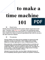How To Make A Time Machine 101