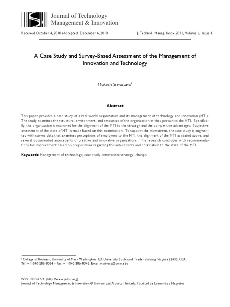 A Case Study and Survey-Based Assessment of The Management of ...