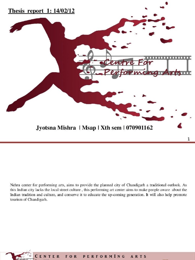 Performing Arts Centre Final Pdf