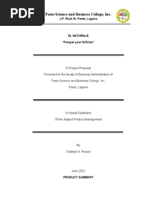 Product Proposal