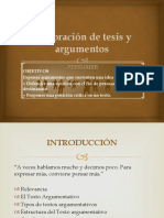 Elaboración de tesis y argumentos en textos