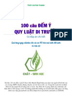 100 Câu Đếm ý Quy Luật Di Truyền-thầy Huỳnh Thanh