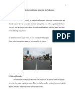 A. National Primary: 1. Identify and Describe The Classification of Roads in The Philippines