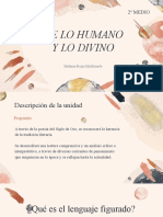 De Lo Humano y Lo Divino