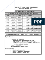 2ND Sem Exam Timetable