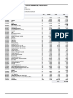 Lista de insumos cobertizo