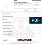 Indian Income Tax Return Acknowledgement 2022-23: Assessment Year